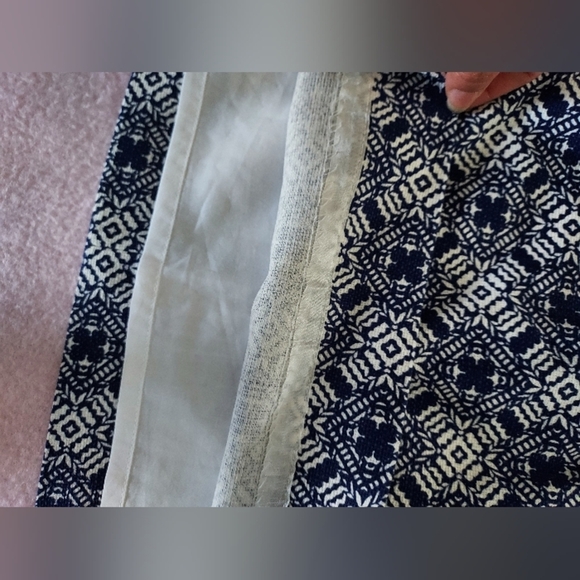 J Crew Jacquard Blue and White Mini Skirt, Size 4. NEW - Picture 5 of 8